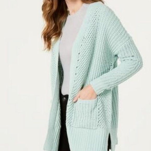 Style and Co Chenille Open-Front Cardigan - Picture 3 of 4